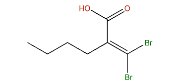 3,3-Dibromo-2-butylacrylic acid
